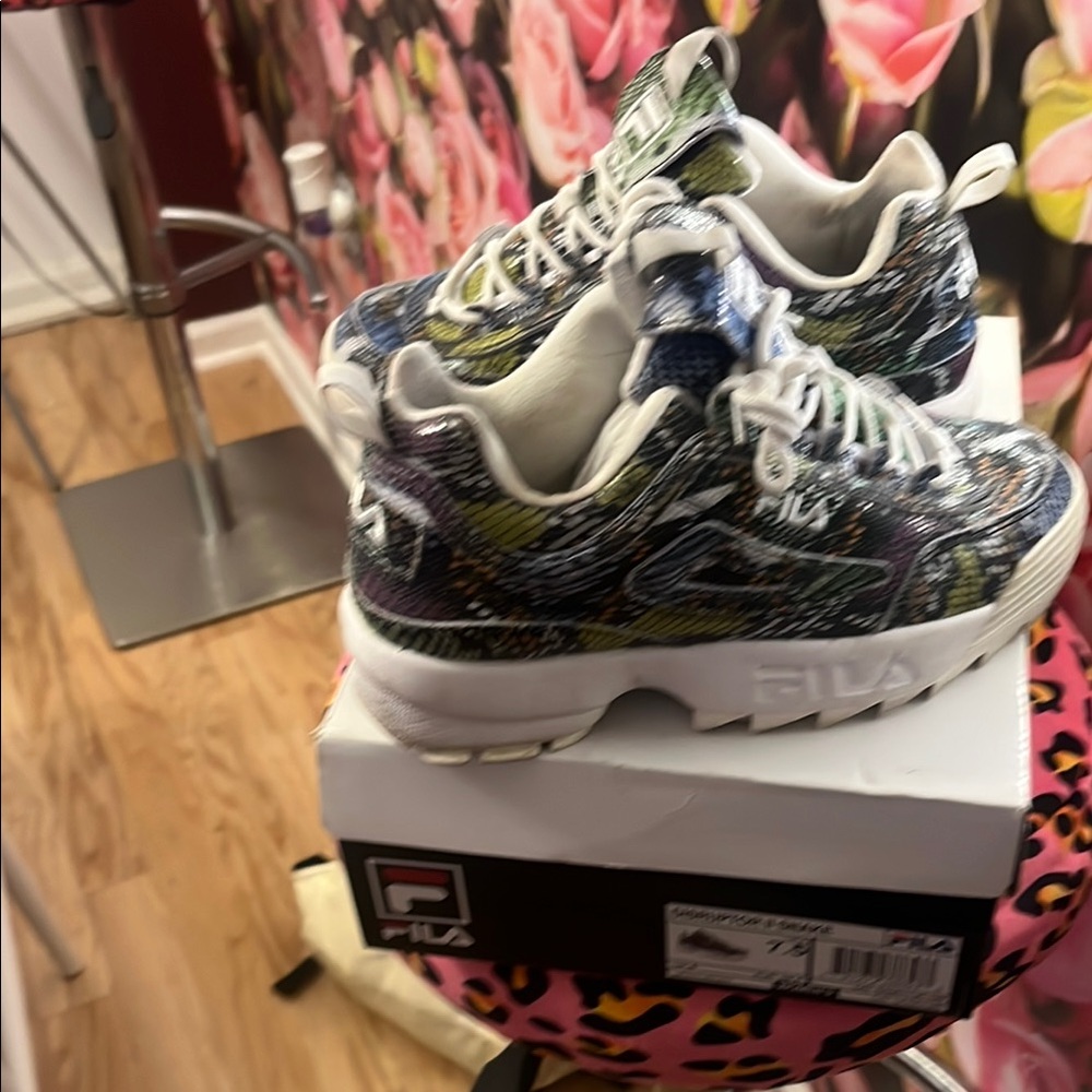 Fila Disruptor II Snake Patterned Sneakers